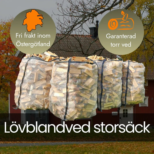 Lövblandved storsäck 30cm